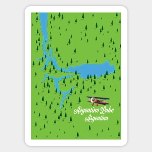 Argentino Lake - Argentina map Sticker